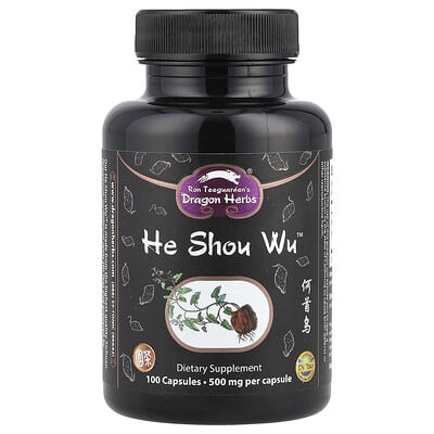 He Shou Wu™, 500 mg, 100 Capsules