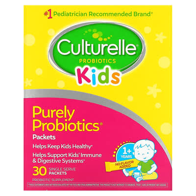 Детские пробиотики Purely Probiotics, 1+ Years, без вкуса, 23 mg, 30 Single Serve Packets