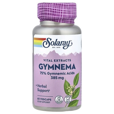 Пищевая добавка Vital Extracts, Gymnema, 385 mg, 60 VegCaps