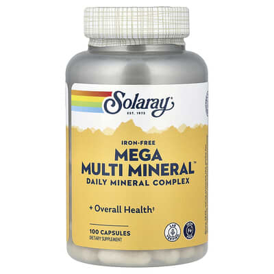 Mega Multi Mineral, без железа, 100 капсул