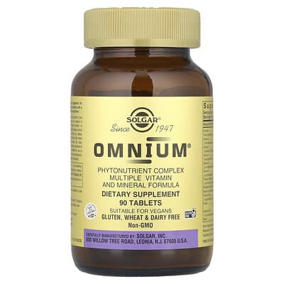 Omnium®, фитонутриентный комплекс витаминов и минералов, 90 таблеток