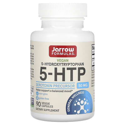 5-HTP, 50 mg, 90 вегетарианских капсул