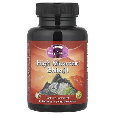 Dragon Herbs High Mountain™ Shilajit 450 mg 60 капсул