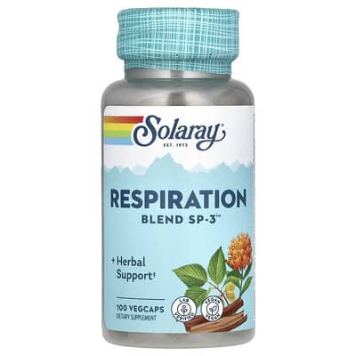 Solaray Respiration Blend SP-3™, 100 веганских капсул