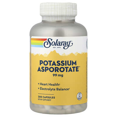 Potassium Asporotate™, 99 mg, 200 Capsules