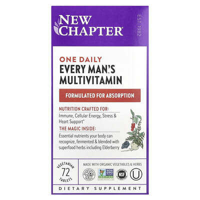 One Daily  Every Man's Multivitamin, 72 Vegetarian Tablets