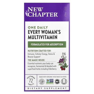 One Daily Every Woman's™ Multivitamin, 72 Vegetarian Tablets
