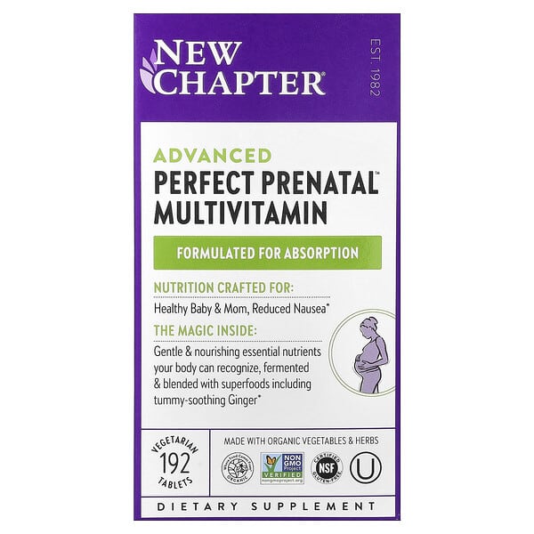 Мультивитамины New Chapter Advanced Perfect Prenatal™, 192 вегетарианских таблеток