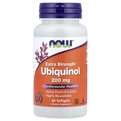 Убихинол, 200 mg, 60 мягких капсул