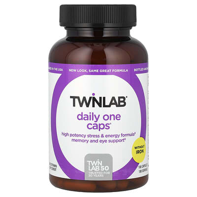 Twinlab Daily One Caps без железа, 180 капсул