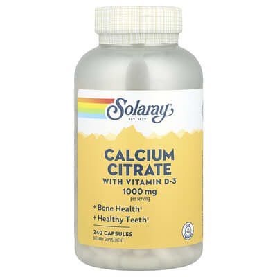 Calcium Citrate with Vitamin D-3, 240 Capsules