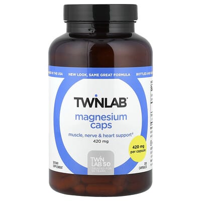 Twinlab магний, 420 mg, 200 капсул