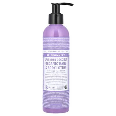 Органический лосьон для рук и тела, Lavender Coconut, 8 fl oz (237 ml)