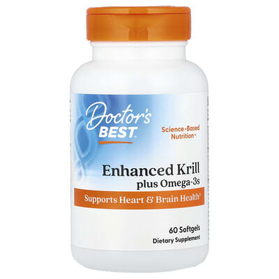 Улучшенный криль плюс Omega3s, 60 мягких капсул