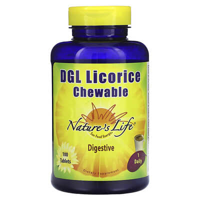 Жевательные таблетки DGL Licorice, 380 mg, 100 шт