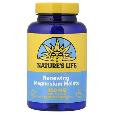 Renewing Magnesium Malate, 100 Tablets (200 mg per Tablet)