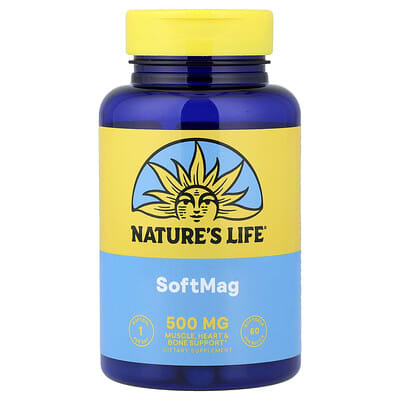 Nature's Life SoftMag, 500 mg, 60 мягких капсул