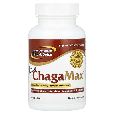 Raw ChagaMax™, 90 вегетарианских капсул