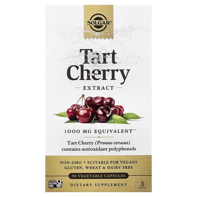 Экстракт терпкой вишни, 1,000 mg, 90 растительных капсул