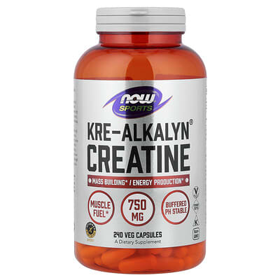 Sports, Kre-Alkalyn® Creatine, 240 Veg Capsules (0.75 g per Capsule)