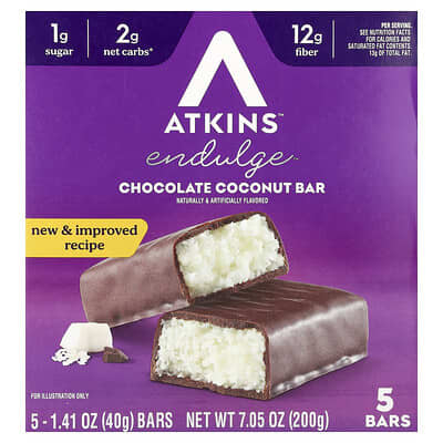 Шоколадный батончик Endulge™ Coconut, 5 шт. по 1.41 oz (40 g)
