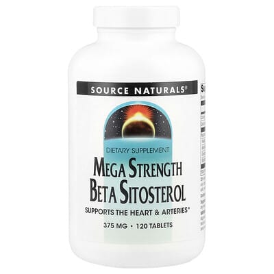 Mega Strength Beta Sitosterol, 375 mg, 120 таблеток