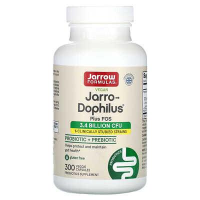 Jarro-Dophilus® + FOS, 300 вегетарианских капсул