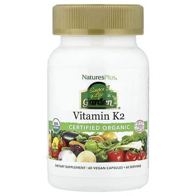 Source of Life® Garden, витамин K2, 60 веганских капсул