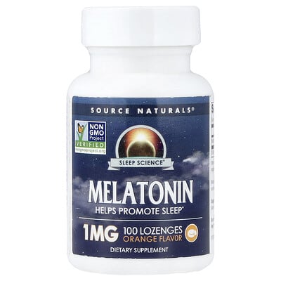 Source Naturals Мелатонин апельсиновый 1 mg 100 пастилок