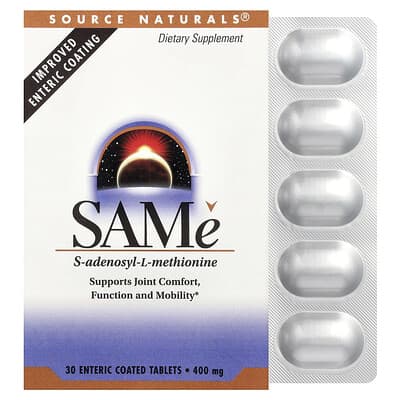 SAMe, 400 mg, 30 кишечнорастворимых таблеток
