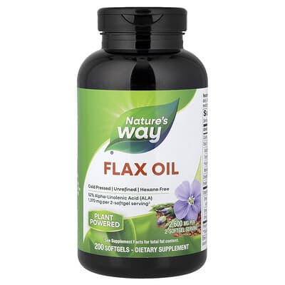 Масло семян льна Nature's Way 200 Softgels