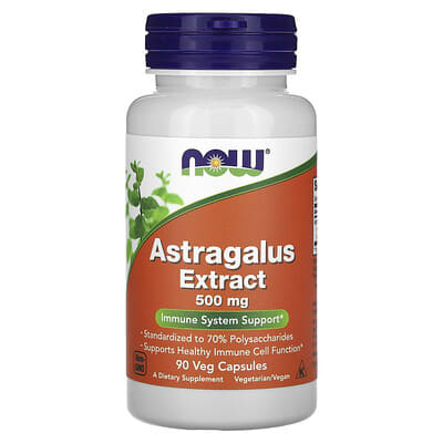 Экстракт Astragalus, 500 mg, 90 вегетарианских капсул