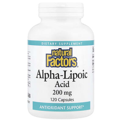 Альфа-липоевая кислота, 200 mg, 120 капсул