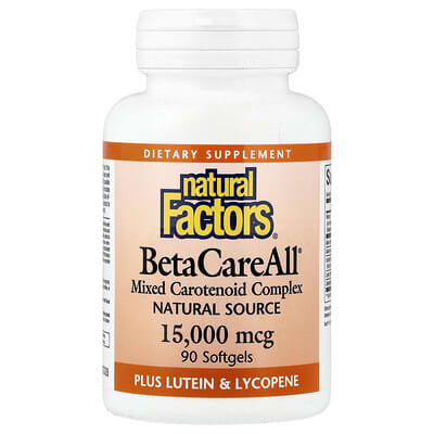 BetaCareAll®, 15,000 mcg, 90 мягких гелевых капсул