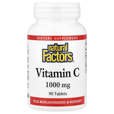 Vitamin C, Plus Bioflavonoids & Rosehips, 90 Tablets