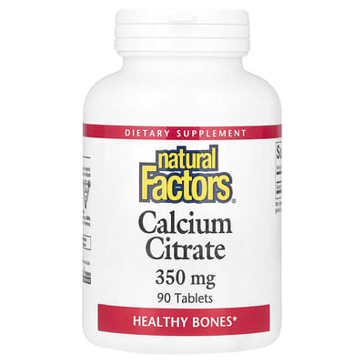 Calcium Citrate, 350 mg, 90 Tablets