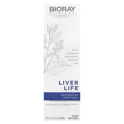 Bioray Liver Life®, восстанавливающий тоник для печени, 2 fl oz (59 ml)