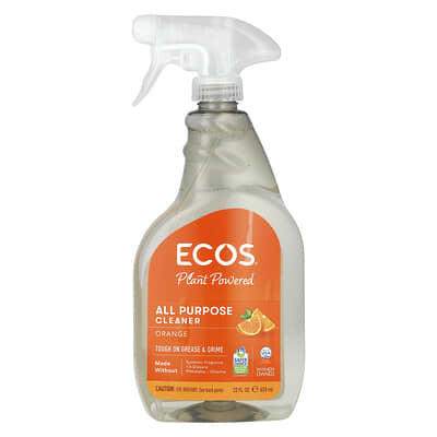 Ecos®, Универсальное чистящее средство, Апельсин, 22 fl oz (650 ml)