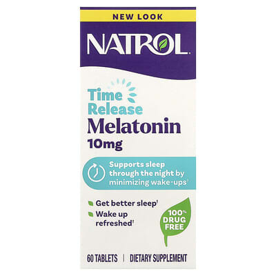 Мелатонин, пролонгированного действия, 10 mg, 60 таблеток