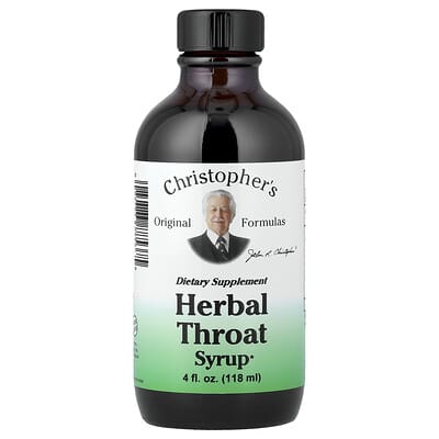 Сироп для горла Herbal, 4 fl oz (118 ml)