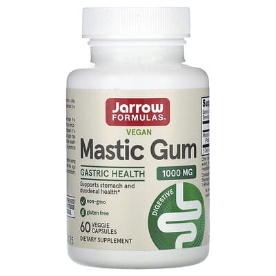 Jarrow Formulas Vegan Mastic Gum, 60 вегетарианских капсул (500 mg на капсулу)