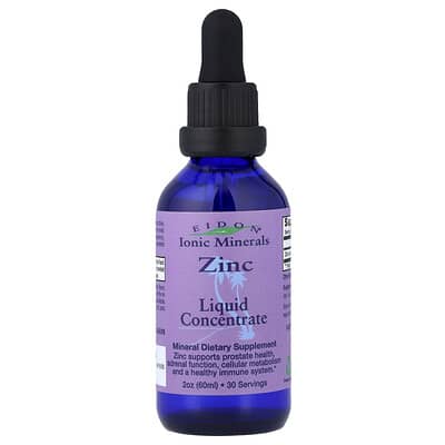 Ionic Minerals, Zinc, Liquid Concentrate, 2 oz (60 ml)
