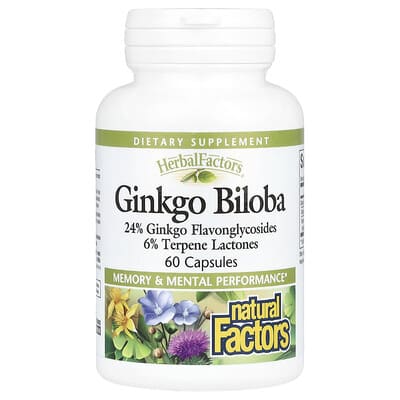 HerbalFactors®, Ginkgo Biloba, 60 Capsules