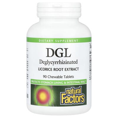 DGL, Deglycyrrhizinated Licorice Root Extract, 90 Chewable Tablets