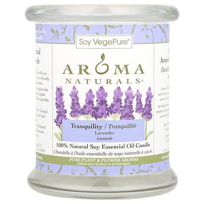 Soy VegePure® 100% натуральная соевая ароматическая свеча, Tranquility, Lavender, 8.8 oz (260 g)
