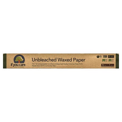 Unbleached Waxed Paper, 75 sq ft (75 ft x 12 in)