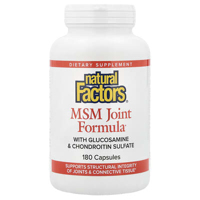 MSM Joint Formula with Glucosamine & Chondroitin Sulfate, 180 капсул