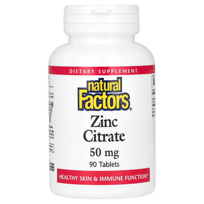 Zinc Citrate, 50 mg, 90 Tablets