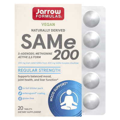 SAMe 200, 200 mg, 20 таблеток