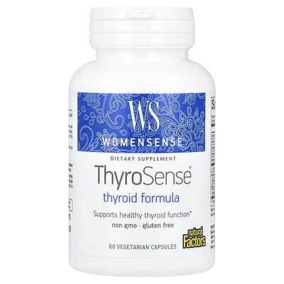 WomenSense, ThyroSense, формула для щитовидной железы, 60 вегетарианских капсул